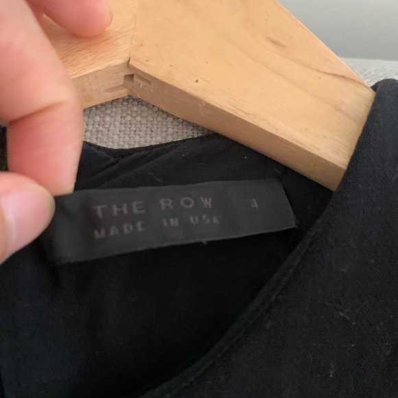 The row black wool dress top US 4 - Picture 5 of 6
